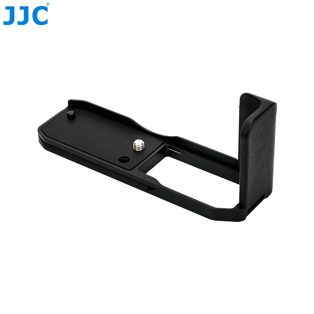 

JJC Zfc Handgrip L-Shape Grip for Nikon Z fc Black L-Bracket w 1/4"-20 Threaded Hole Cold Shoe Quick Release Plate for Arca