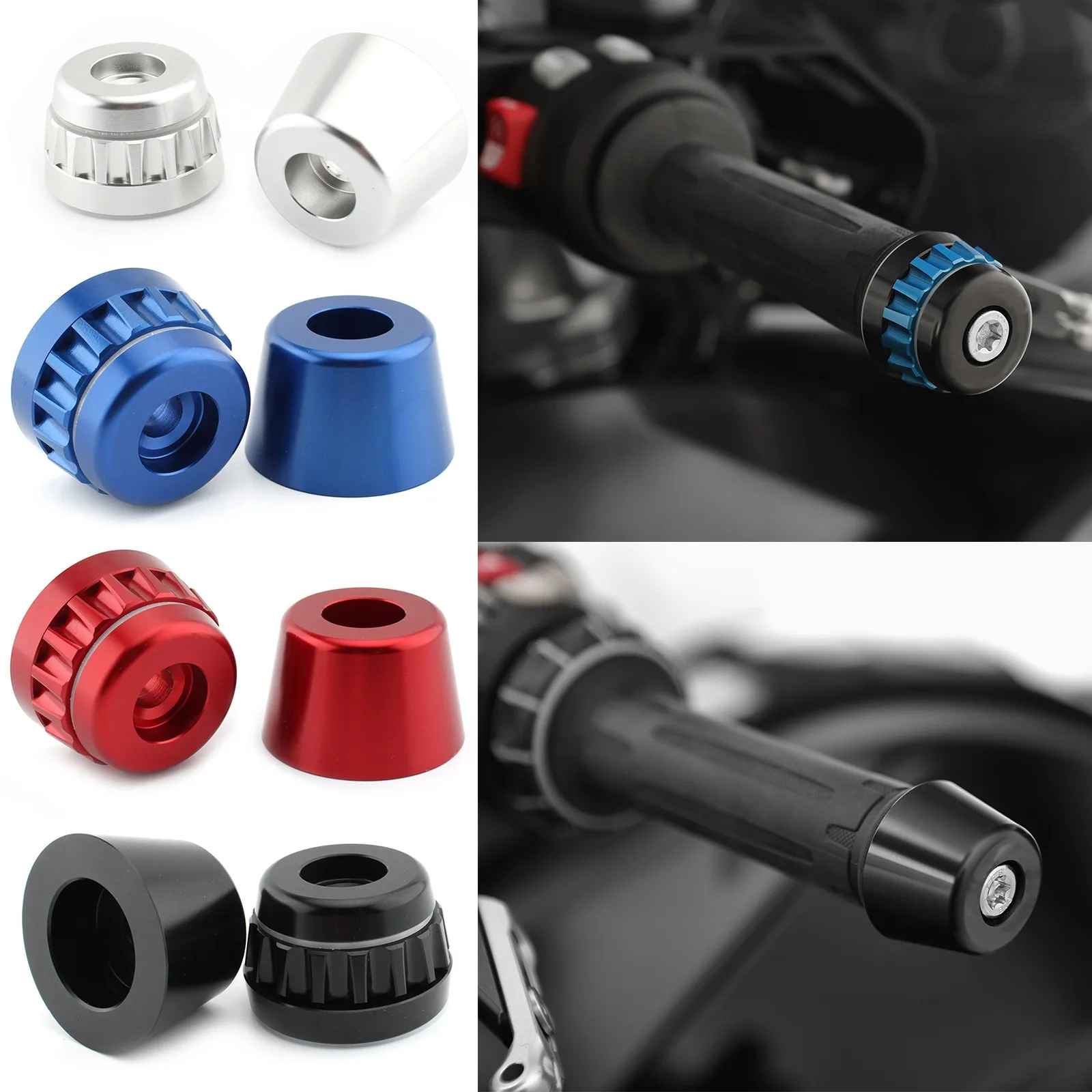 Handlebar Grips Silder Plugs Caps Throttle Lock Cruise Control Clamp End Bar Fit for BMW F650CS K1200 K1600