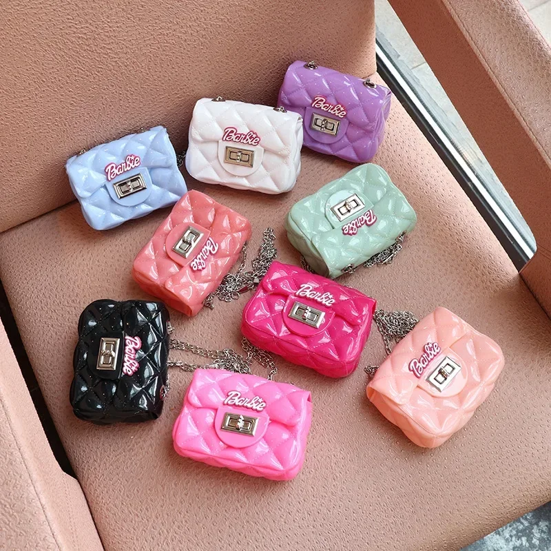 

Miniso Cartoon Handbag PU Jelly Shoulder Bag for Girls Heart shaped Crossbody Bag for Women Cute Casual Mini Bag Gift
