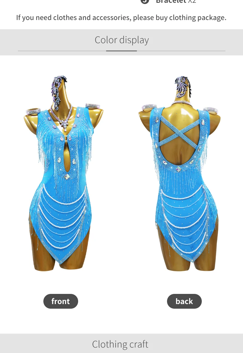 Neue Lateinamerikanische Tanzoutfits Wettbewerbsanzug Elegantes Partykleid 2026 Strass-Kleidung Mädchen Sexy Abend- und Übungskostüme – Detail 5