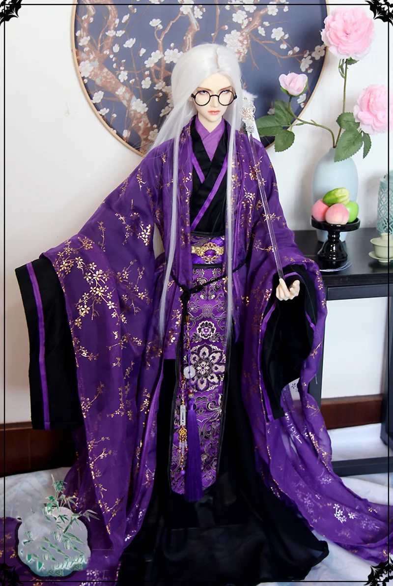 1/4 1/3 Scale BJD Clothes Ancient Costume Robe Samurai Outfit For MSD SD13 Girl SSDF ID75 Strong Uncle Doll Accessories A1197
