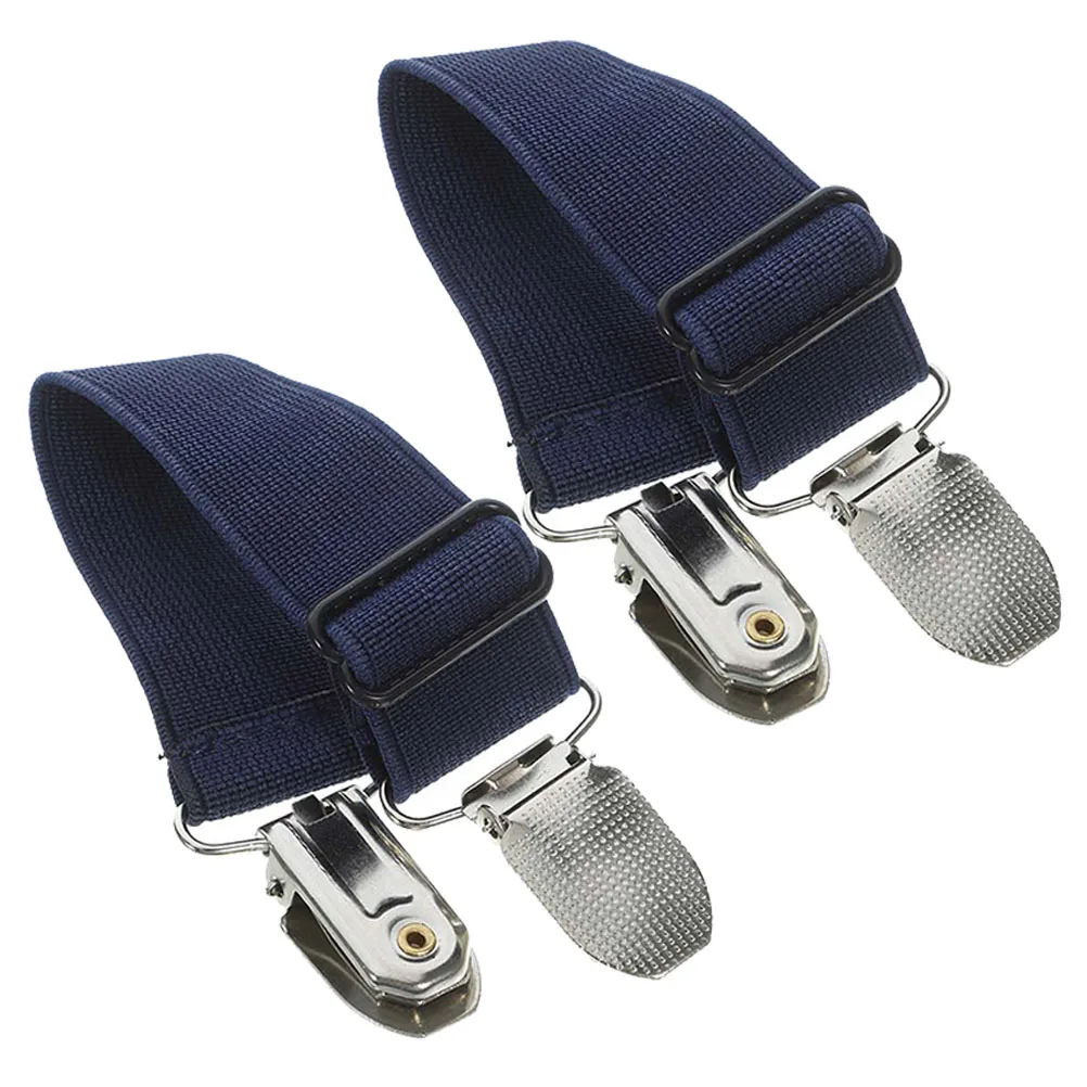 

2 Pcs Trouser Clips Elastic Cuffs Adjustable Boots Strap Pant Leg Clamp Motorcycle Straps for Pants Men and Women
