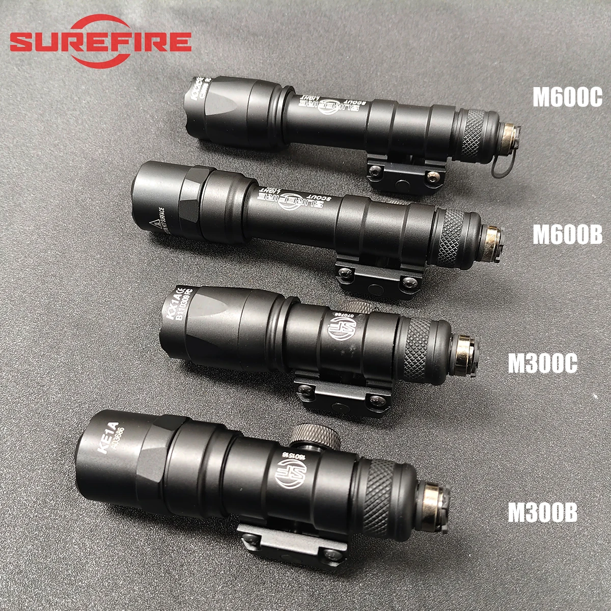 Surefire M300/M600 Taschenlampe mit AXON Dual-Funktion-Fernbedienungs-Druckschalter für 20mm Schiene UNITY Axon Schalter SF Stecker MK KEYMOD – Detail 12