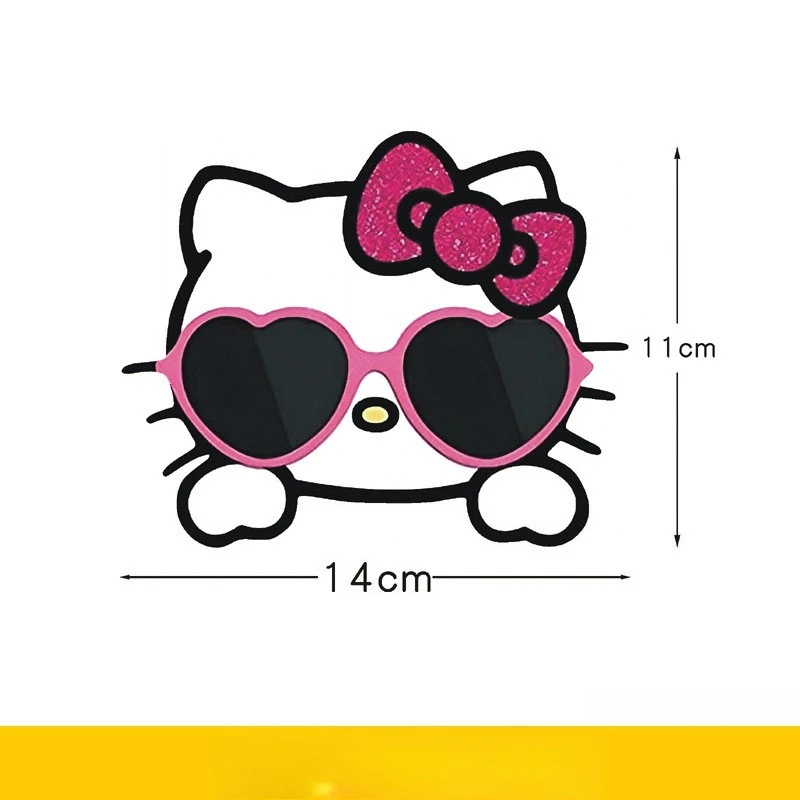 Kawaii مرحبا كيتي ملصق الديكور لطيف الكرتون خدش قناع خوذة ملصق السفر سطح المكتب اكسسوارات طالب هدية بالجملة #2