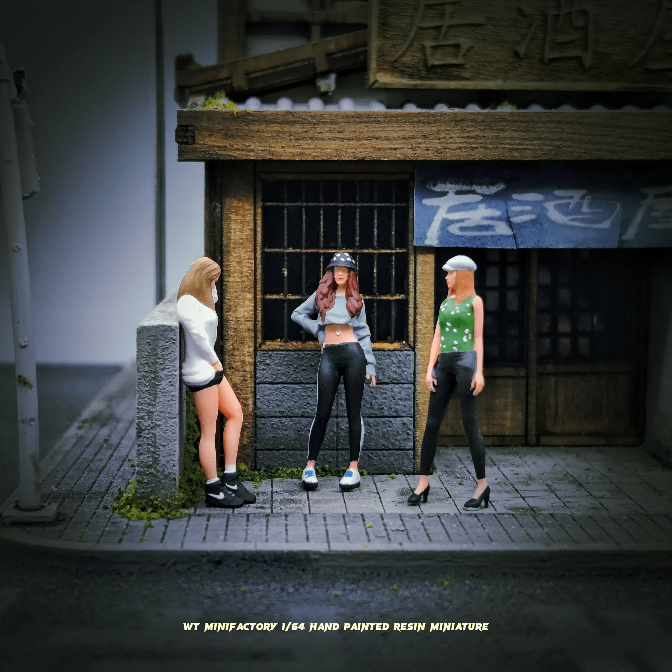 

WT Minifactory Diorama 1/64 Масштабные фигурки Модель Beaty Models Коллекция Трио Миниатюрная ручная роспись