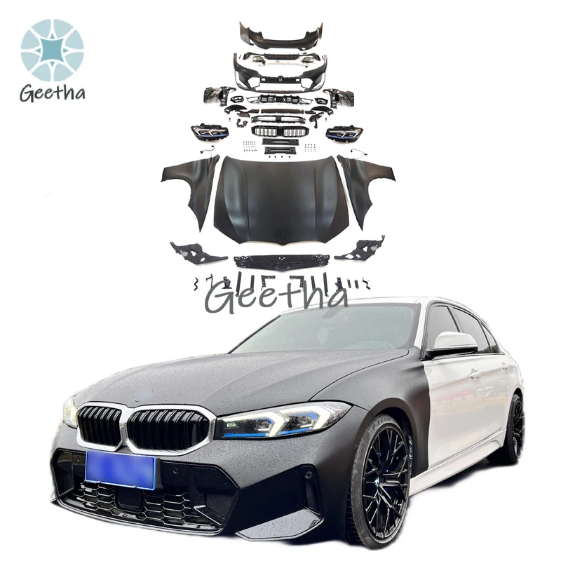 

3 Series F30 Upgrade to 3S G20 LCI 2023 Style Body Kit Car Bumpers Hood Fender Headlights Kit for bmw 318 320 330