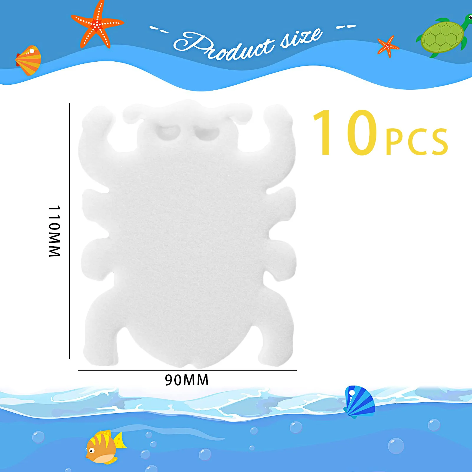 10 Spa Maintenance Scum Sponge Pool Hot Tub Oil Absorber Filter Pads Cleaning Water Surface Cleaner Accessory Floating Foam Tool
