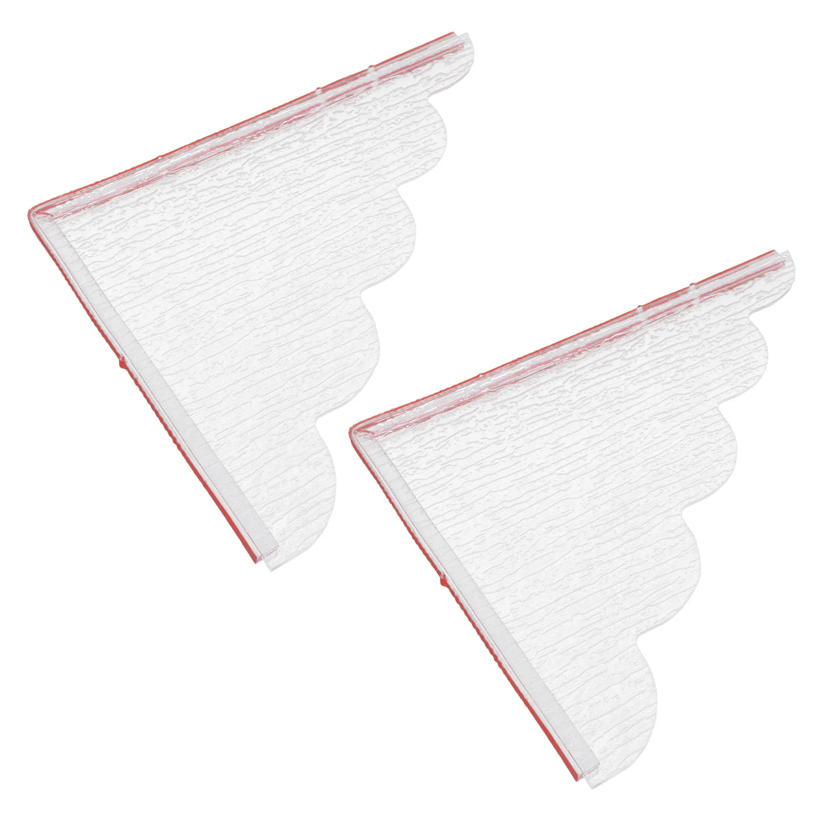 

2Pcs Acrylic Bathtub Splash Guards Large Transparent Splash Guard for Tub Corner Shower Waterproof Drip Protector