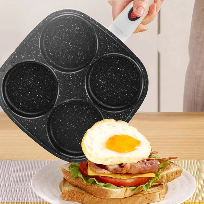 Non-stick Egg Burger Maker Kitchen Multifunctional Breakfast Maker Household Pancake Pan Omelette Steak Pan Temperature control