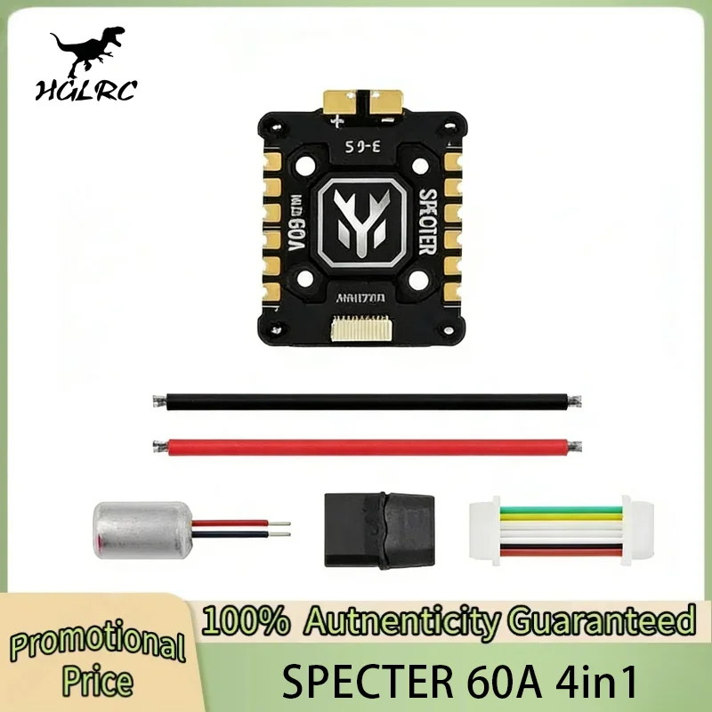 HGLRC SPECTER 60A BL32 4in1 Mini ESC G071 128K Integrated CNC Heat Sink 20X20mm 3-6S for FPV Freestyle Drones DIY Parts