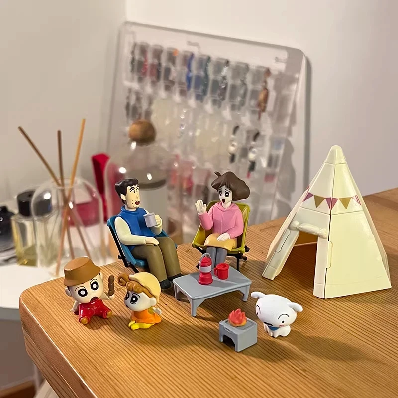 In Stock Xiaoxin Family Camping Series Blind Box Mini Action Figures Model Cute Cartoon Dolls Scene Decoration Toy Gift For Fans - view 4