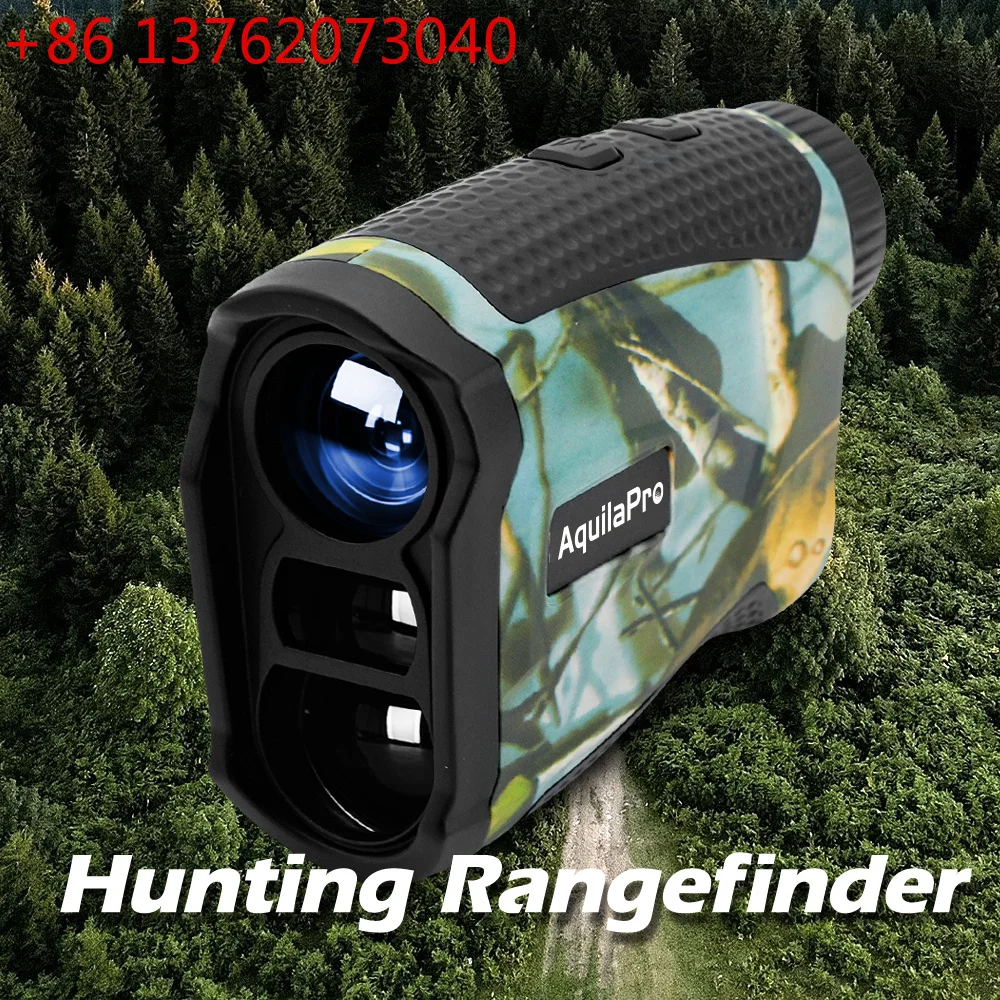 AquilaPro Hunt Rangefinder 6X Mag Multi Functional Range Finders with Distance/Angle/Speed Modes Type-C Charging for Hunting