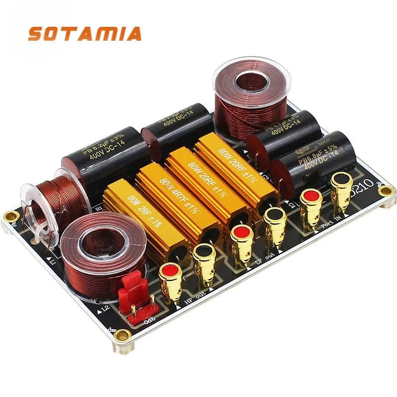 

SOTAMIA 350 Вт двусторонний кроссовер высокие частоты бас аудио динамик делитель частоты фильтр книжная полка аудио двусторонняя звуковая плата