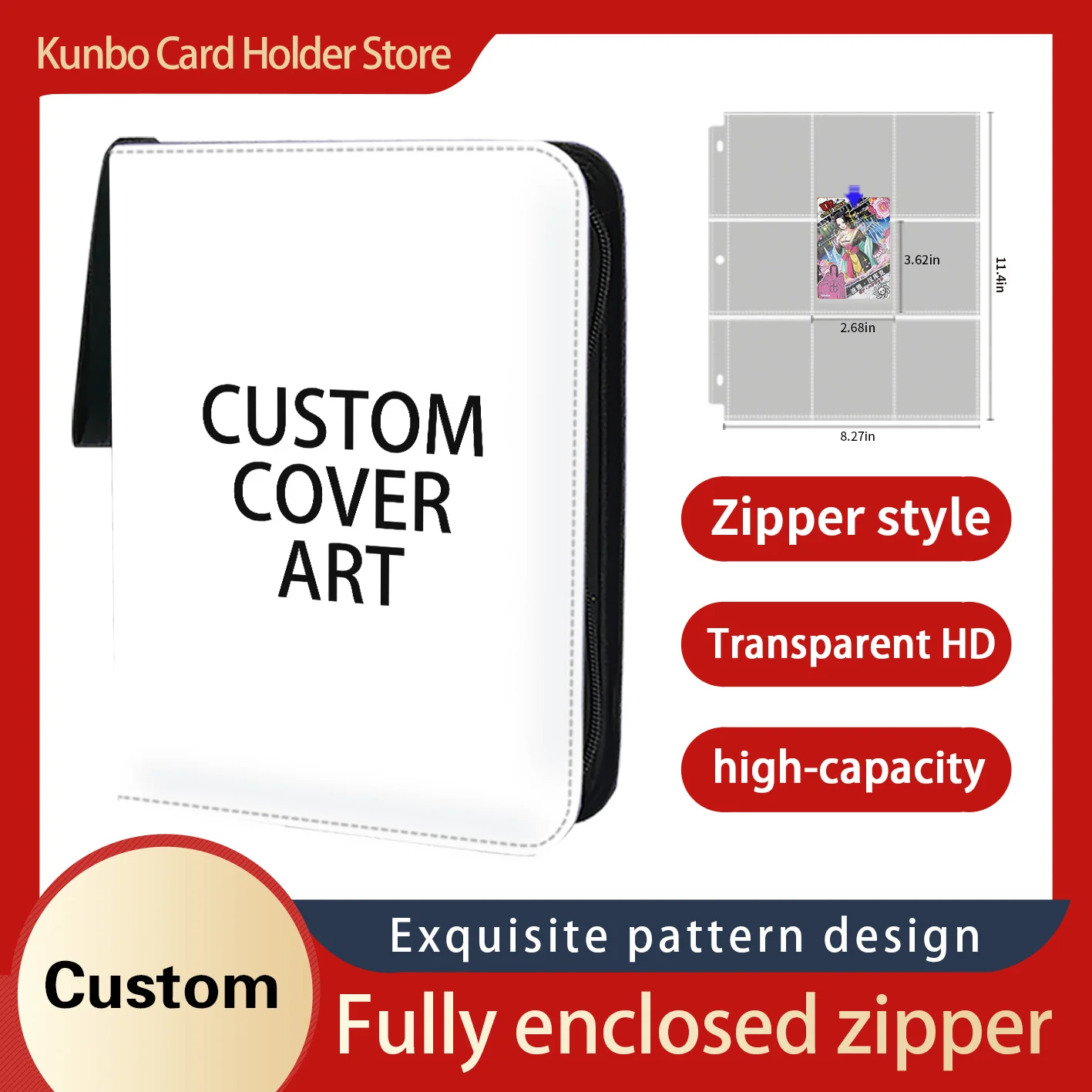 binder for top loaded cards Amazon.com: Wine Red Custom Card Binder 400 Pockets Personalized Trading  Card Storage Binder Album with Sleeves Zipper Card Collection Holder Folder  for Sleeved Cards Sport Cards Game Cards : Toys & Games
