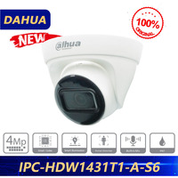 Dahua Original DH-IPC-HDW1431T1-A-S6 4MP Entry IR Fixed-focal Eyeball Network Camera  Built in Mic Supports Human Detection
