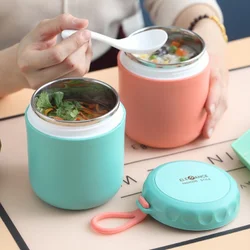 1PCS Food Thermal Jar Insulated Soup Cup Thermos Containers Stainless Steel Lunch Box Thermo Keep Hot for School Children