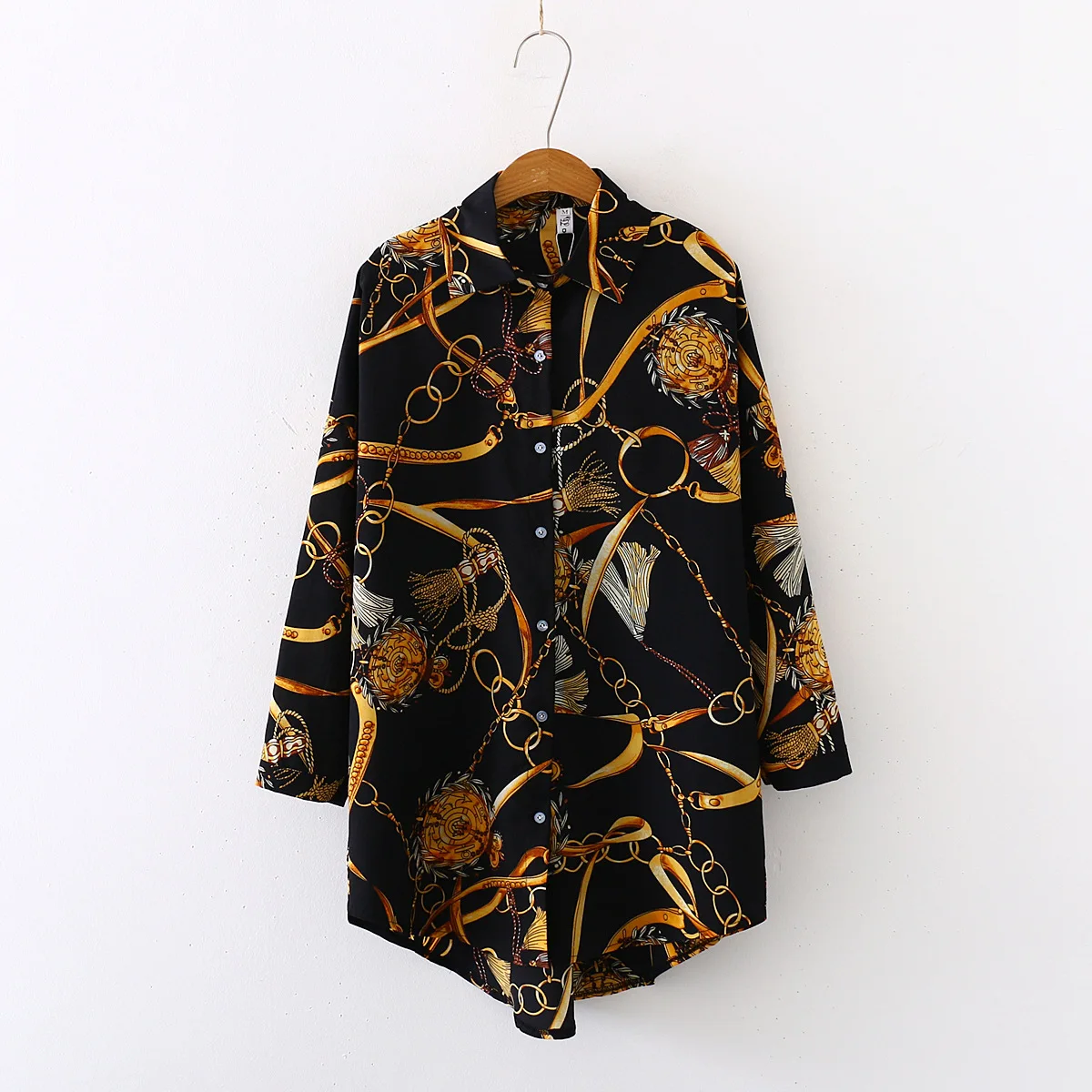 Fashion Women Shirts Vintage Button Tees Blouse Sexy Big Large Top Loose Casual Tops Cardigan