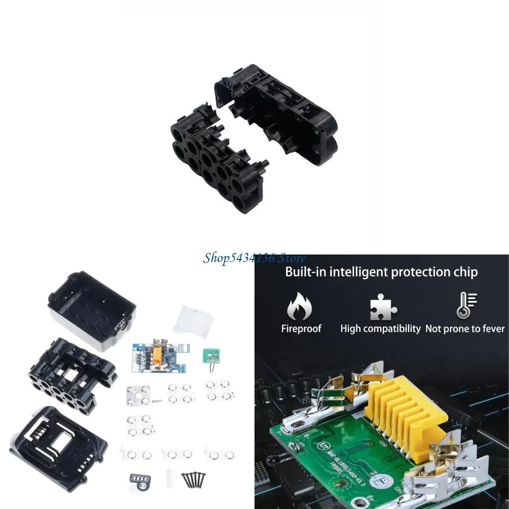 

H7ED Plastic Battery Housing Replacement 10 Cells PCB Board Compatibles for BL1830