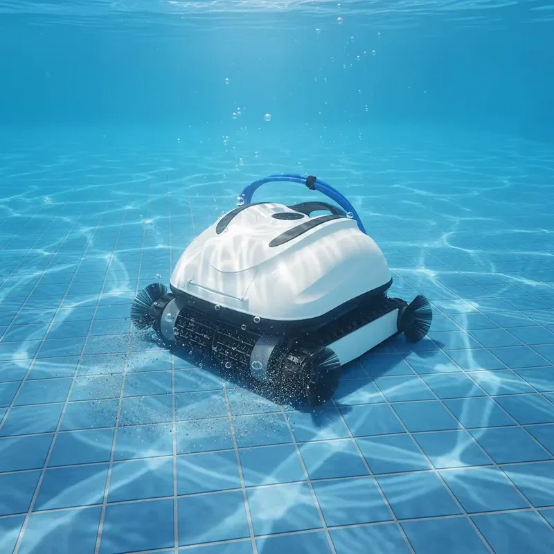 STROVAN Professional High Quality Eco-Friendly Wired Pool Cleaning Robot High Suction Vacuum 105ft Anti-Twist Cable IPX8