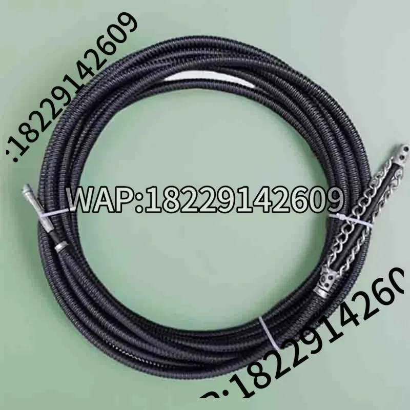 Electric Sewer Dredging Tool 1-5 Meters Solid Chain Pipe Cleaner Home Garden Spring Oil Plugging Maintenance Equipment