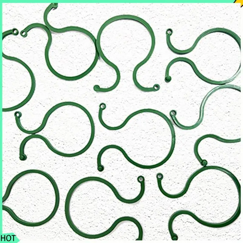 

AWAH 500 шт., зажимы для обвязки лозы для выращивания, вертикальный держатель для растений, зеленое пластиковое кольцо в комплекте, садовая подставка, инструмент, поддержка лозы