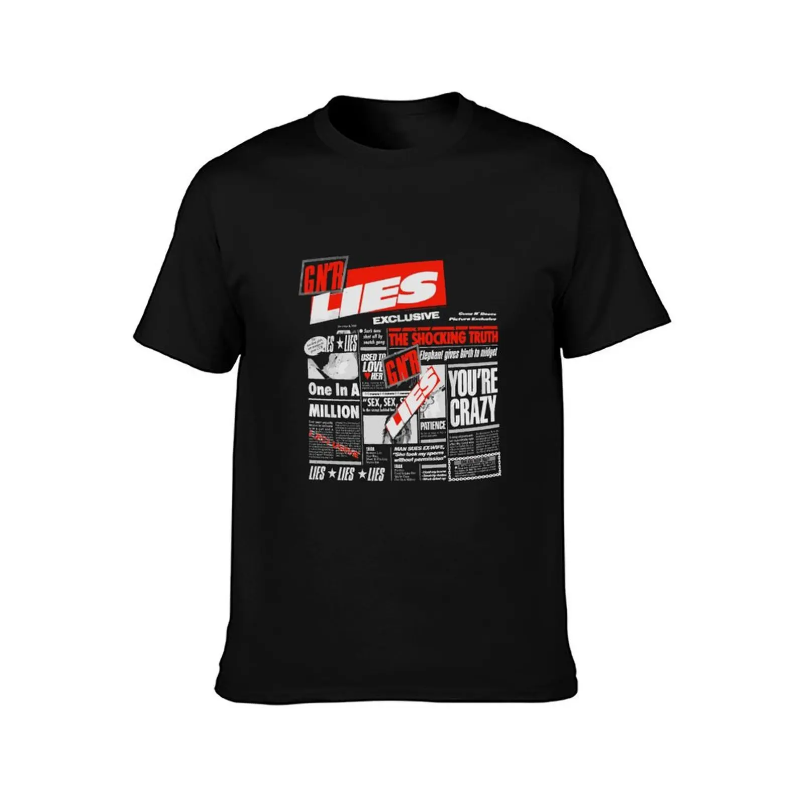 Guns N' Roses Official Lies T-Shirt Work Utility Short Sleeve Shirt T-Shirt