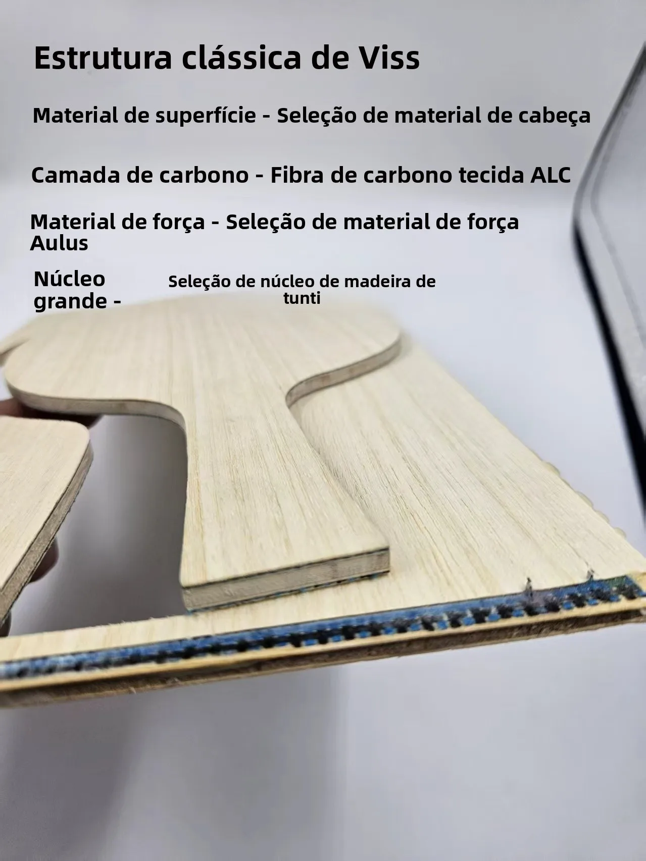 base-de-raquette-de-ping-pong-king-wei-pingzhen-east-meme-structure-fibre-de-carbone-aromatique-bleue-interne-et-externe