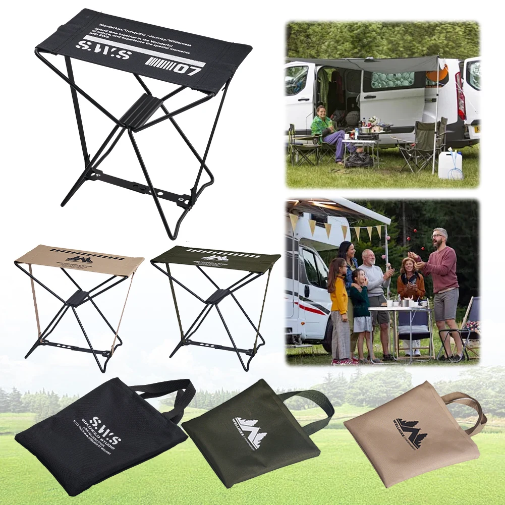 

Складной водонепроницаемый стул для кемпинга и рыбалки, портативный, с высокой нагрузочной способностью, для походов и пешего туризма