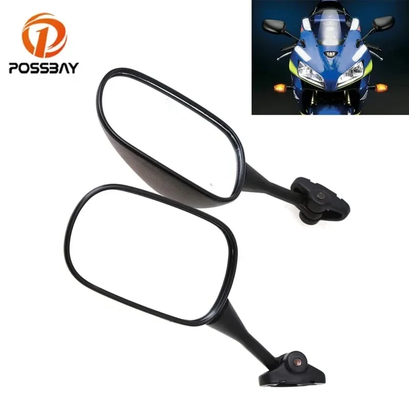 POSSBAY Motorcycle Side Rear Mirrors for Honda CBR600RR 2003 2004 2005 2006 2007 2008 2009 2010 2011 2012 Moto Espejo