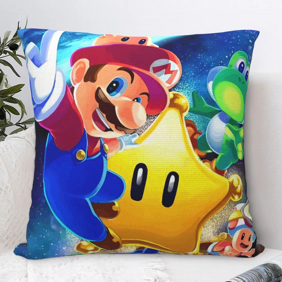 

Наволочка Super Mario Bros с героями мультфильмов, чехол для подушки на заказ, винтажная наволочка для гостиной, наволочки для стула