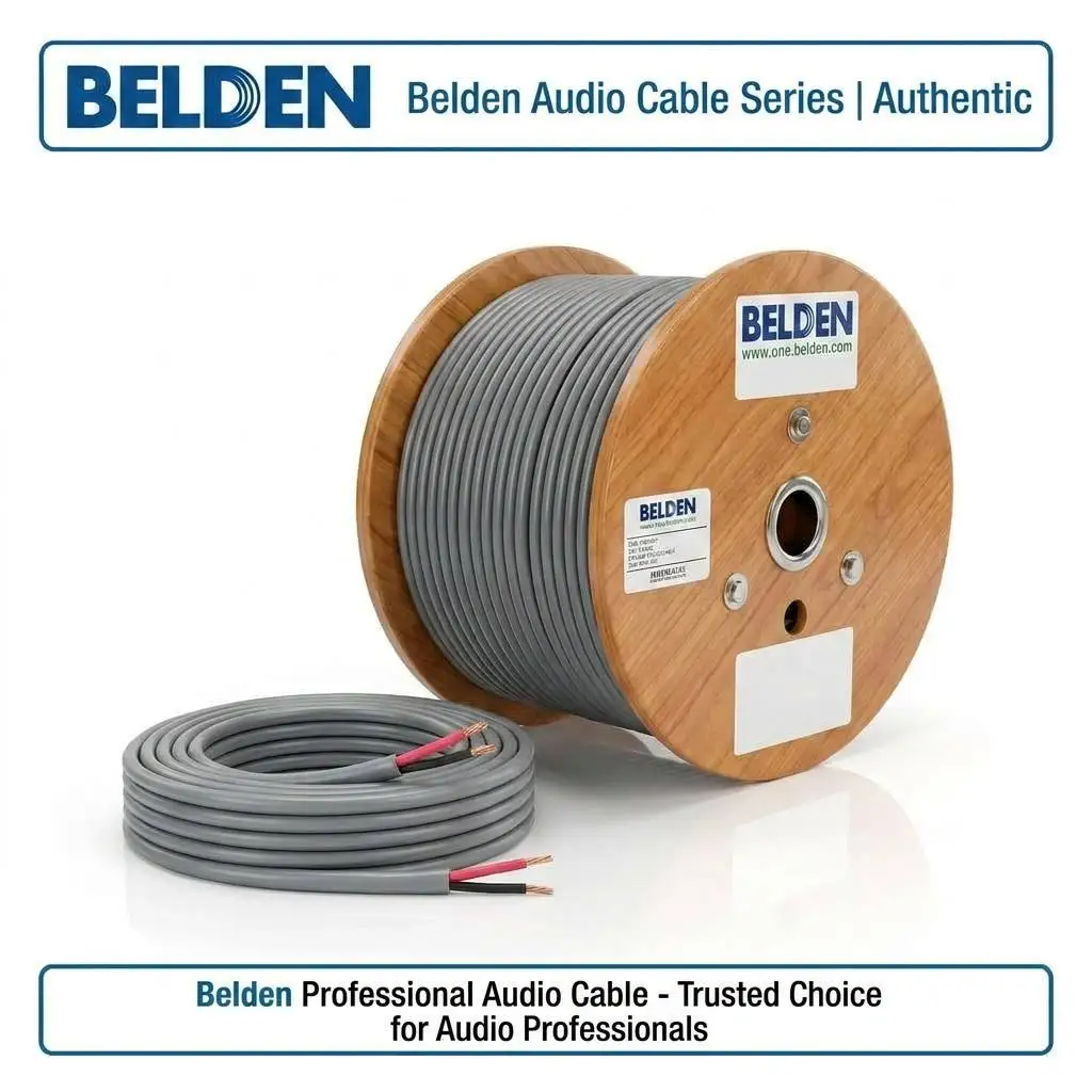 

Original New Belden 5201UE Security & Audio Cable 3 Conductor 16AWG Bare Copper CMR Riser Rated Power Limited Control Wire 305m