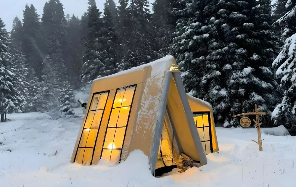 Easy Setup  Air Tent Waterproof Windproof Mesh 4 Seasons Cabin Glamping Tents