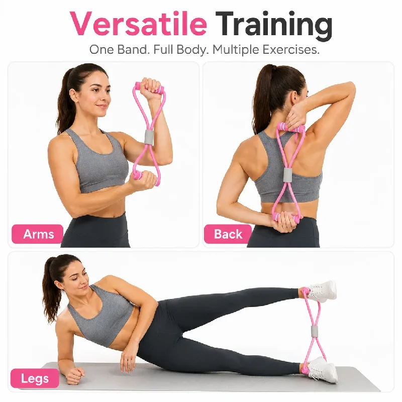 10pcs Resistance Bands with Fo - Yoga Fitness At Home ulasan dan harga