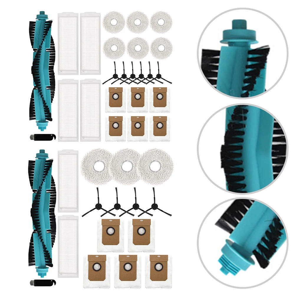 Filter walzen bürste Mopp tuch Staubbeutel Seiten bürsten Reinigungs bürsten Kit für Cecotec für Conga 11090 Staubsauger teile