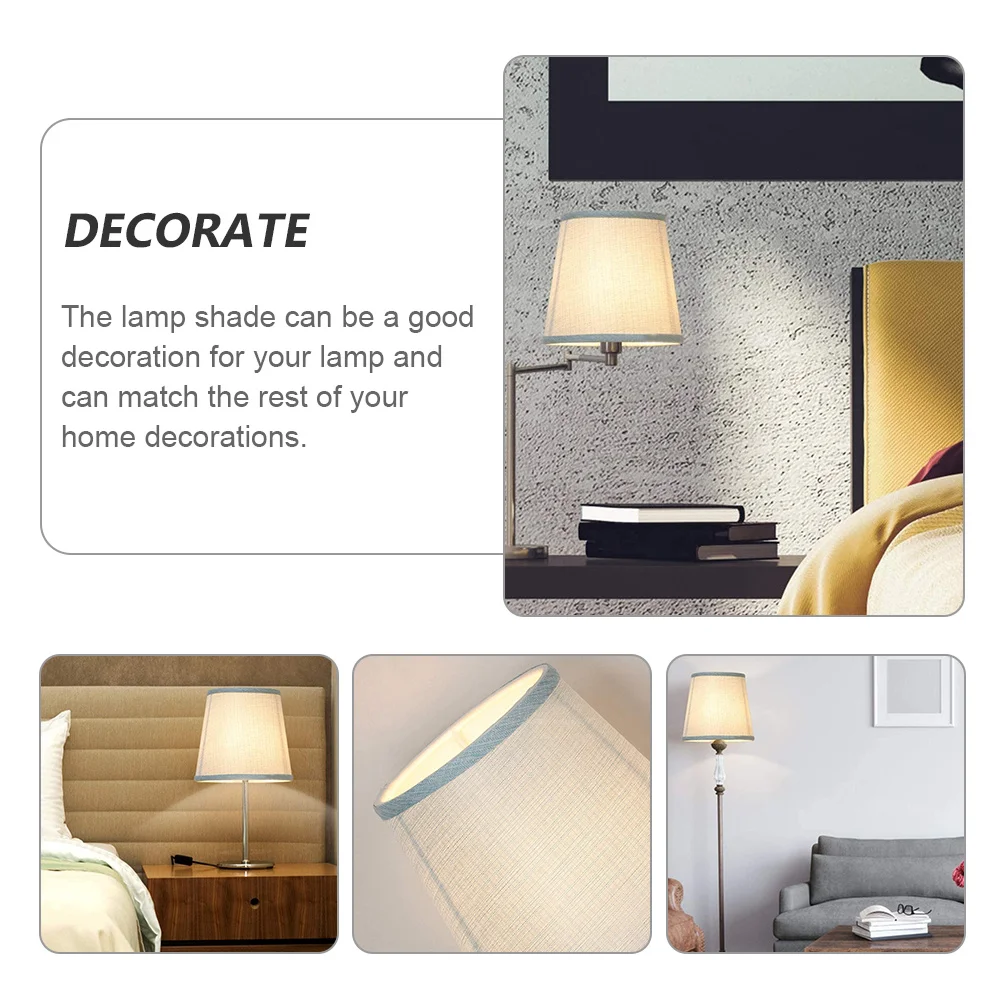 

Cloth Lamp Shade E14 Screw Base Fabric Cover For Chandelier Wall Light Home Hotel Decoration Durable Lighting Accessory