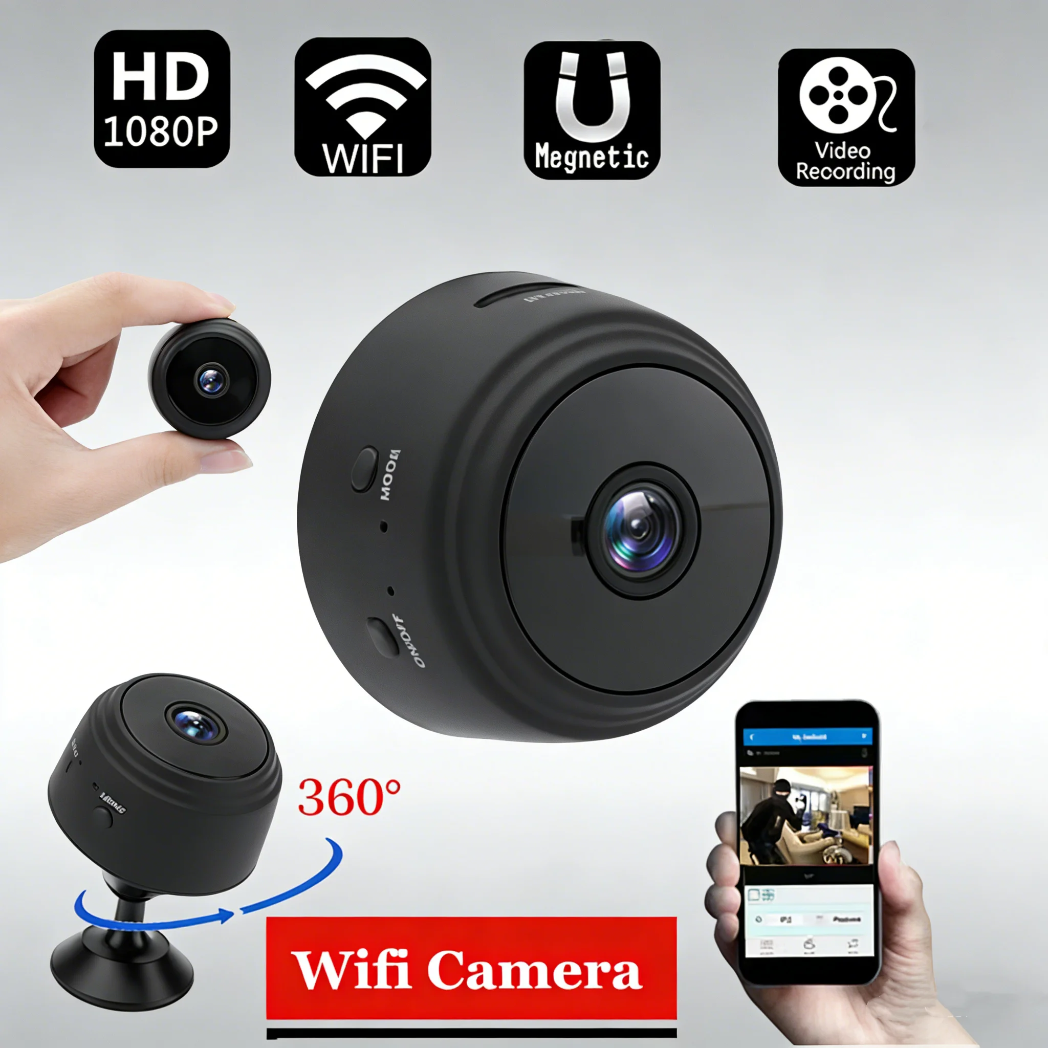 A9 WiFi Mini Camera Wireless Video Recorder Security Protection Camera Smart Home Monitoring Camera For Infants And Pets 2026