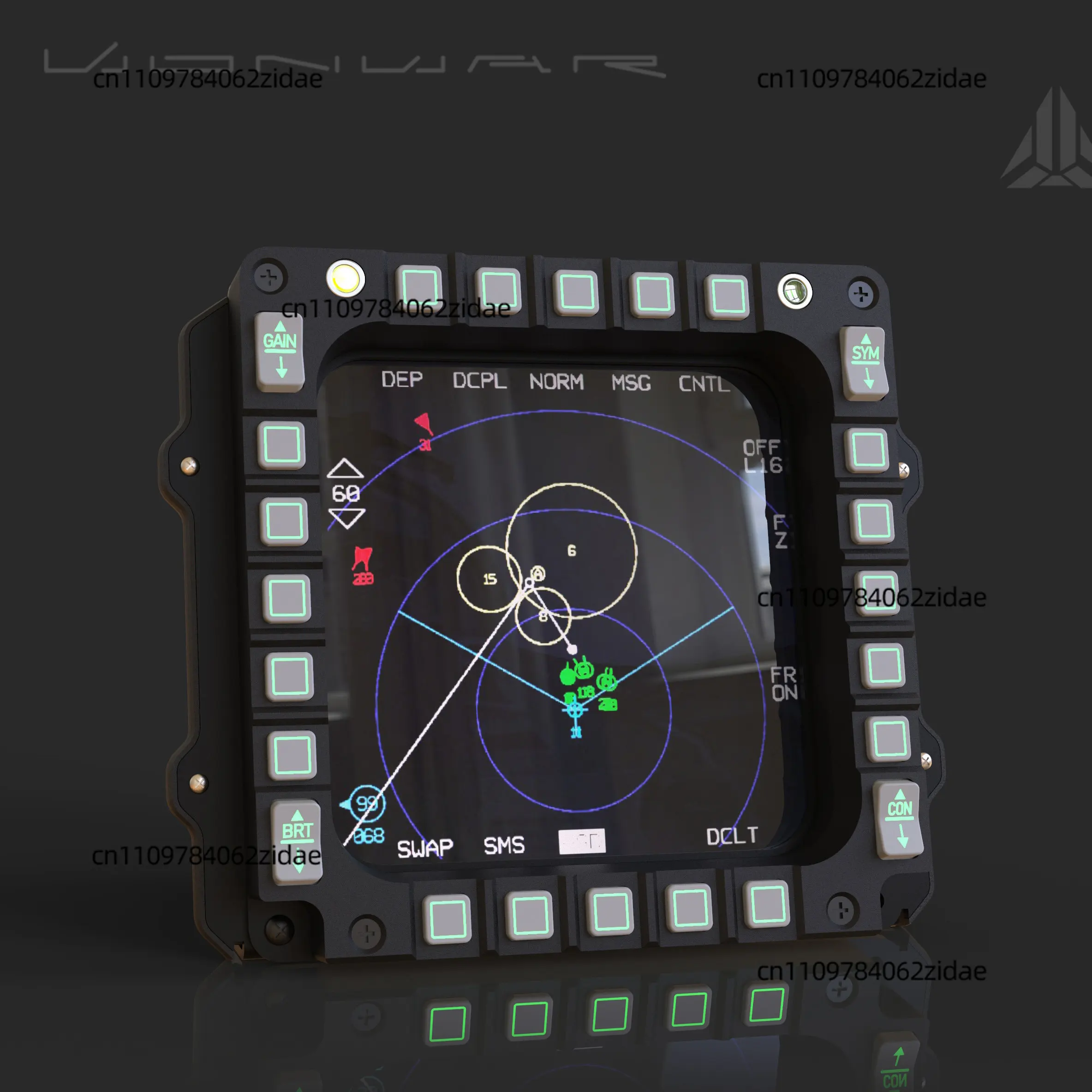For Innovative F-16 Cockpit Flight Simulation MFD Instrumentation DCS or Falcon BMS-specific