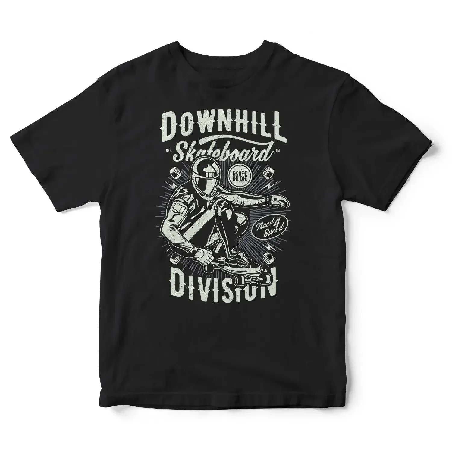 New Arrival Men'S Fashion Downhill Skateboard Devision T-Shirt Men'S Unisex Tee Top Winter Sporter Print T Shirts