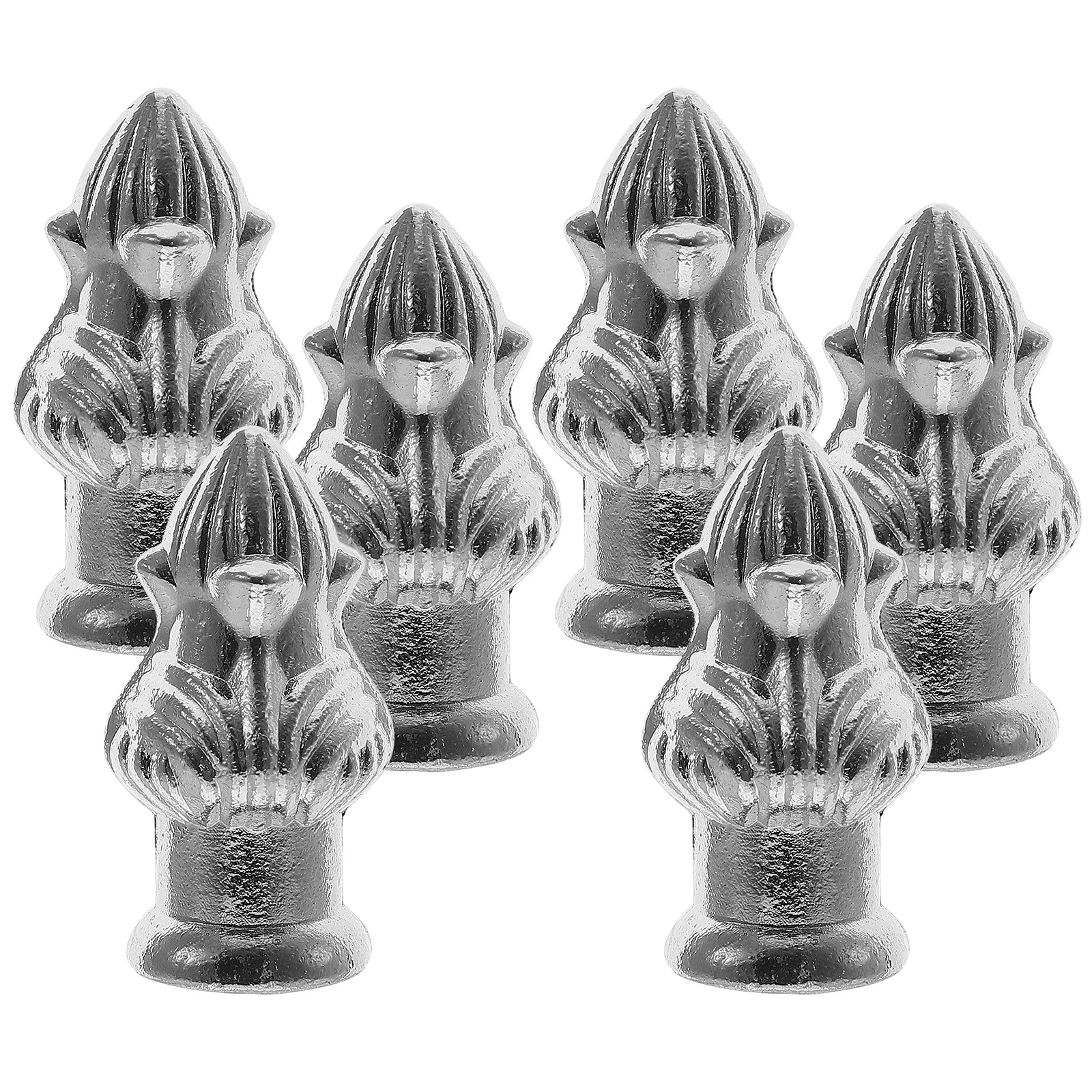 

6Pcs Lamp Finials High Grade Alloy Brass Finish Light Screw Caps Decorative Lighting Accessories for Crystal Chandeliers