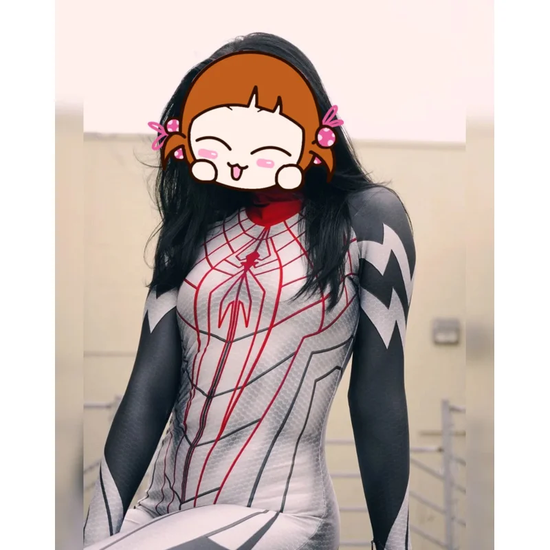 

Halloween Women Cindy Moon Silk Cosplay Costume Adults Kids Girls Women Superhero Zentai Bodysuit Party Jumpsuit