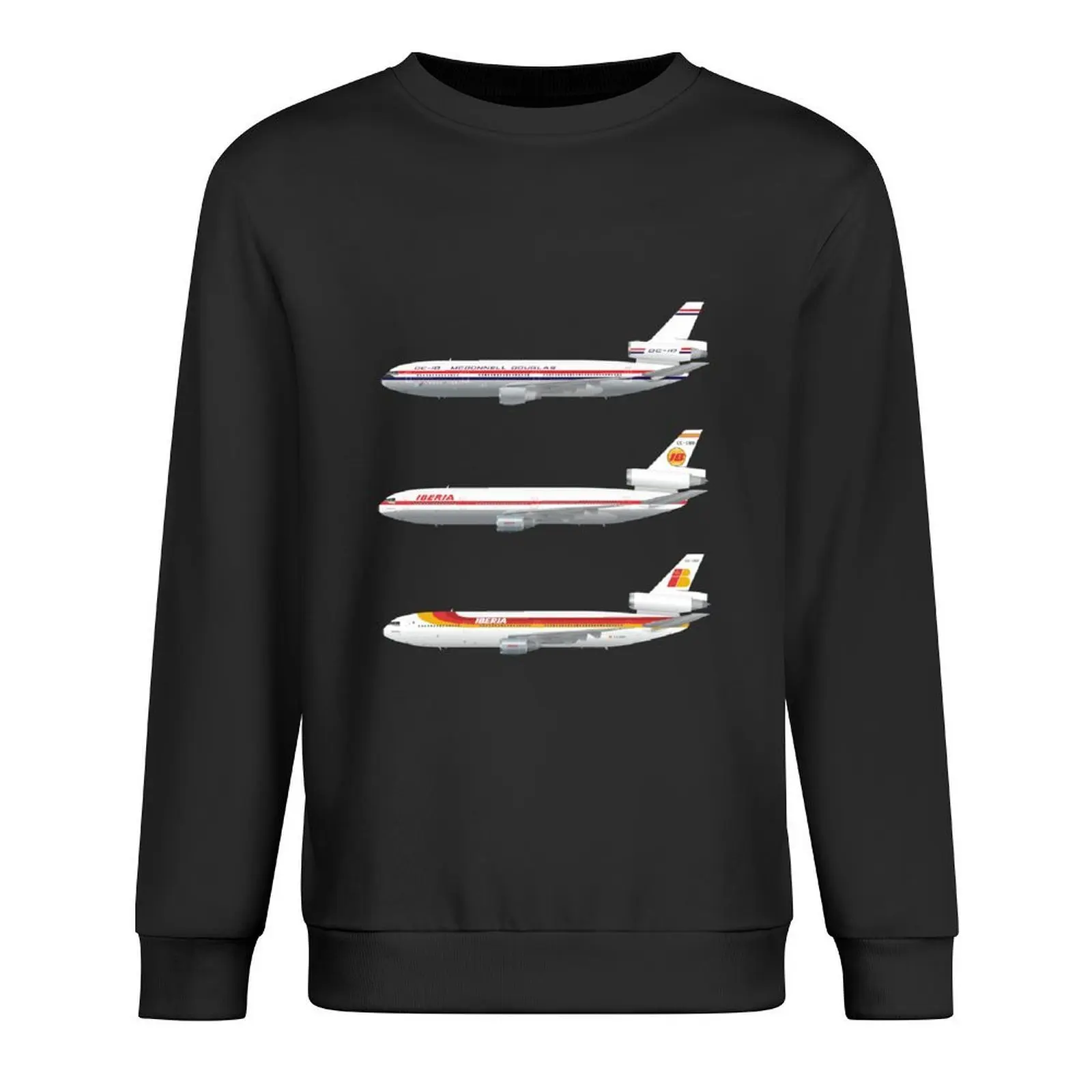 

Wings In Uniform - DC-10 - Iberia - Through The Ages Pullover autumn new products aesthetic clothing new in sweatshirts