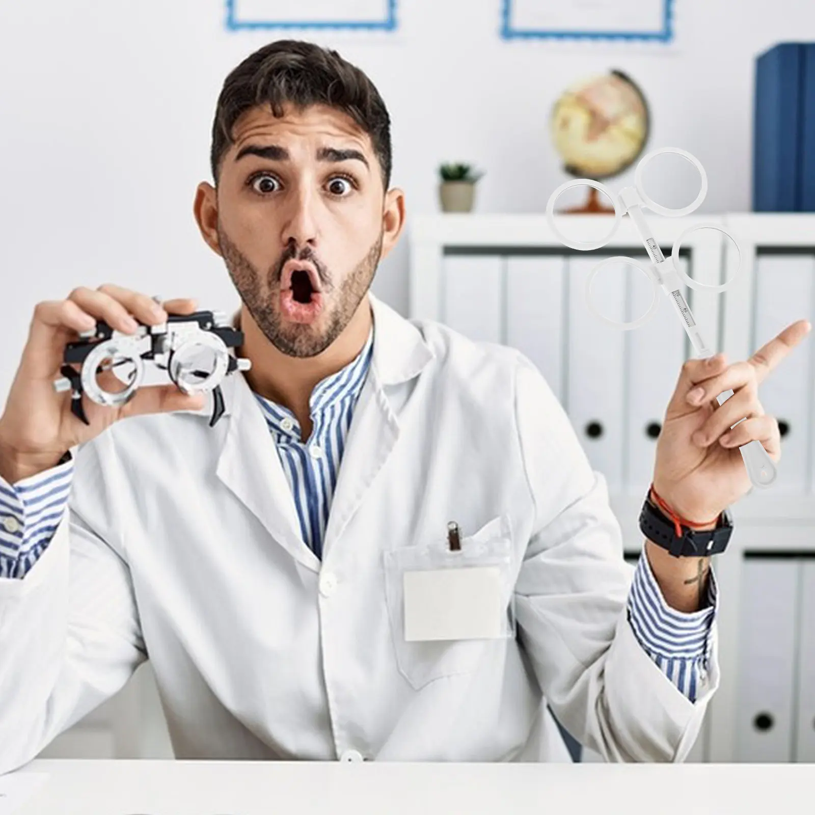 

2 шт. оптических флипперов для оптометрии, регулируемый тренажер для глаз для взрослых, инструмент для коррекции астигматизма и амблиопии