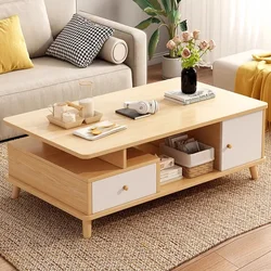 Mesa de centro baja Para comedor, sofá lateral, mesa de centro pequeña y peluda, Mesas decorativas nórdicas de mediados de siglo, muebles Para Sala de estar