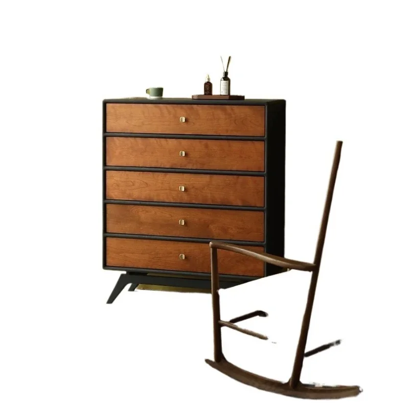 

American chest bedroom, retro French chest drawer, storage storage, living room against the wall