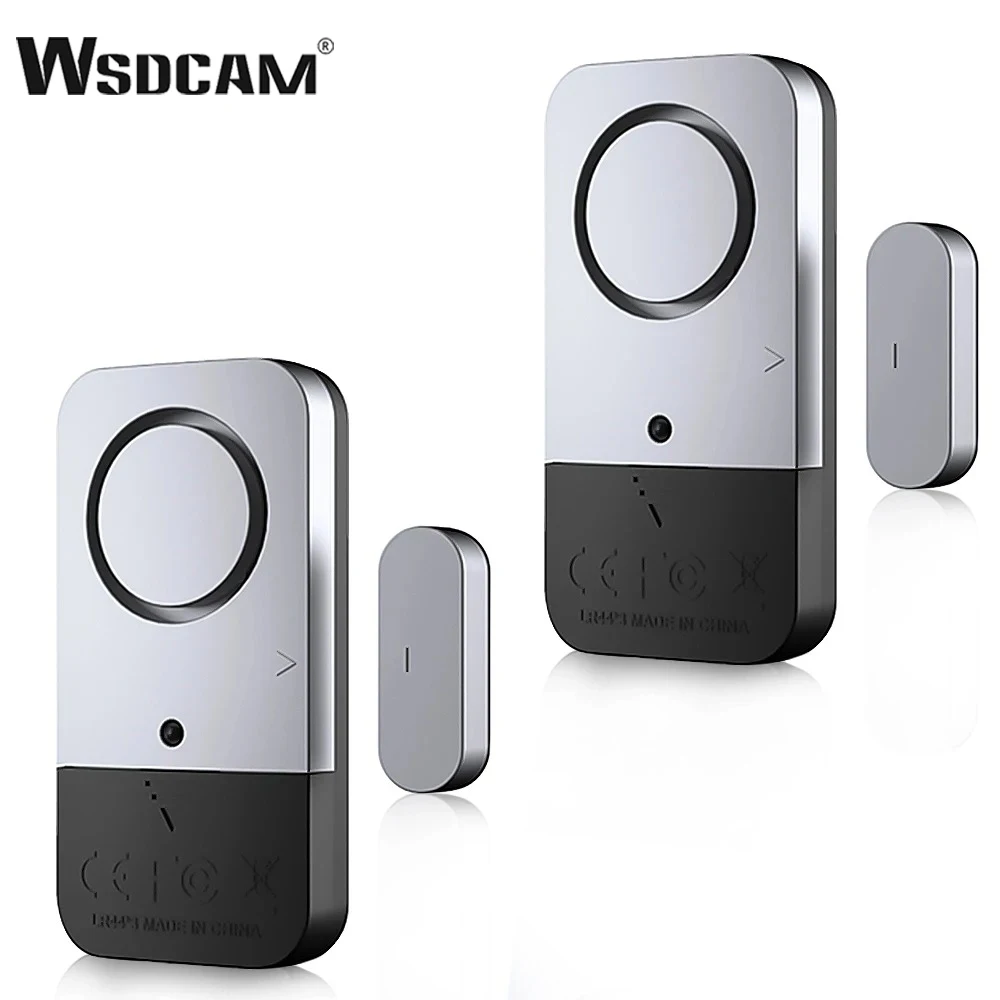 Wsdcam Door Window Sensor Independent Opening Magnetic Door Sensor 130dB Wireless Security Alarm