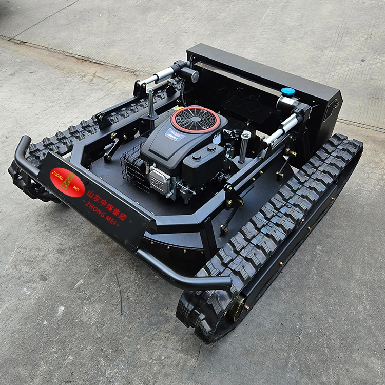Automatic Mini Smart Self-Propelled Lawn Mower 28V Electric Factory Outlet Remote Control Rubber Crawler for Sale