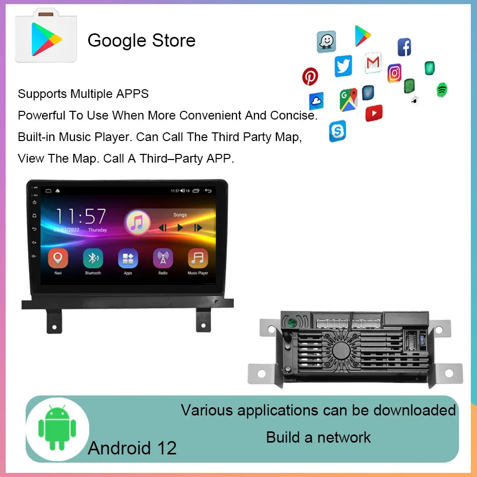 Android12 8+256GB Car Radio For BAIC X3/X5 EVO 2019-2021 Car Stereo Multimedia Video Player Head Unit Carplay Auto GPS 4G