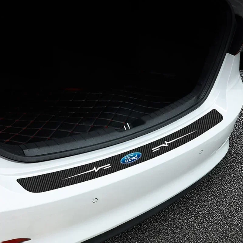Car Trunk Sill Bumper Strips for Ford Explorer Escape Ranger Transit Kuga Edge Mondeo Fusion Focus Fiesta Door Threshold Sticker - view 4