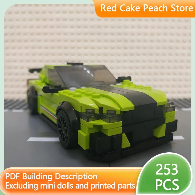 

Модель скоростного гоночного автомобиля MOC, строительные кирпичи Mustang GT500, модульная технология Hypercar, детские праздничные подарки, сборные игрушки, костюм