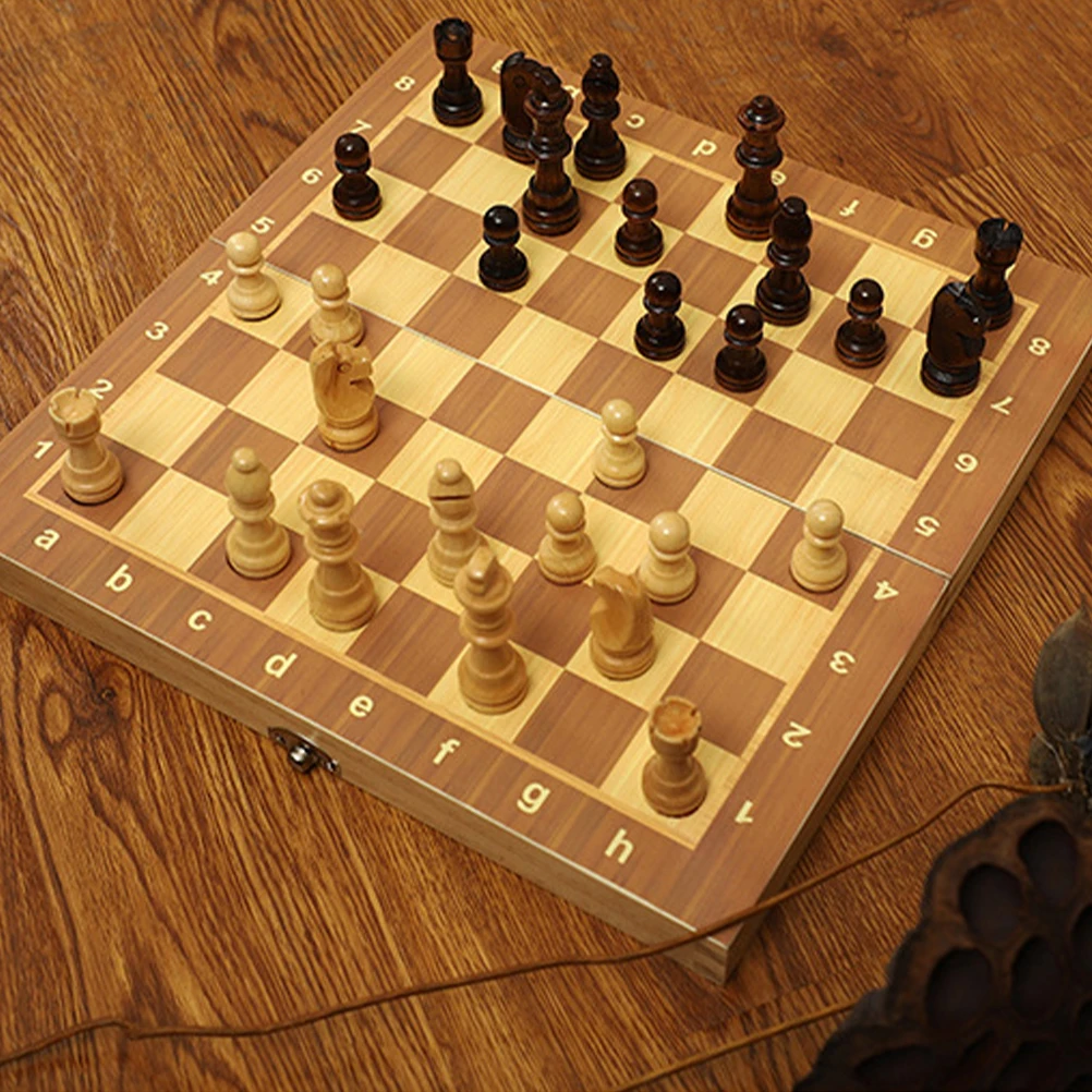 

Magnet Chess Travel Checkerboard Chessboard Intellectual Wood International Toys Child